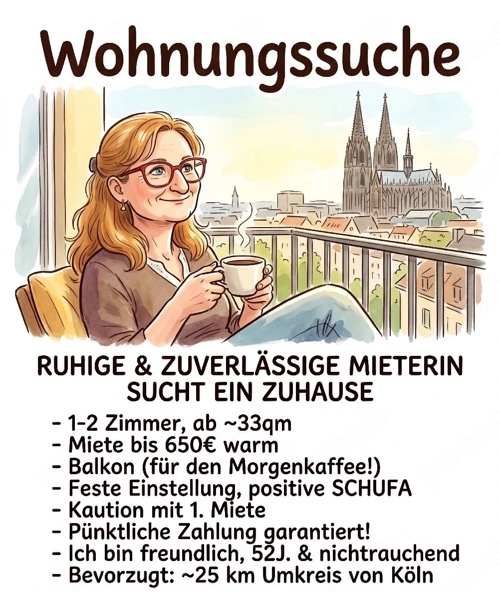 1-2 Zimmer Wohnung gesucht