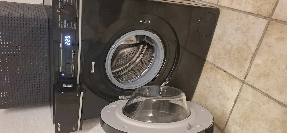 Sharp Waschmaschine ES-PRO714BA-DE, schwarz, Garantie, WiFi