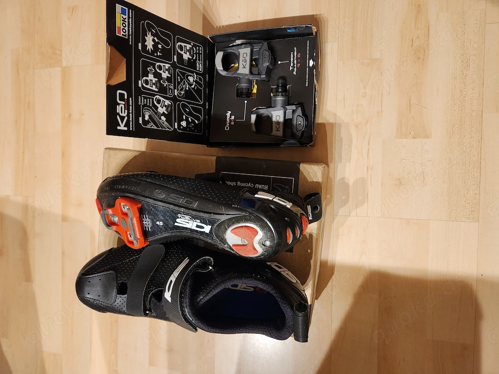 Look Rennrad Pedale mit Sidi Schuhe