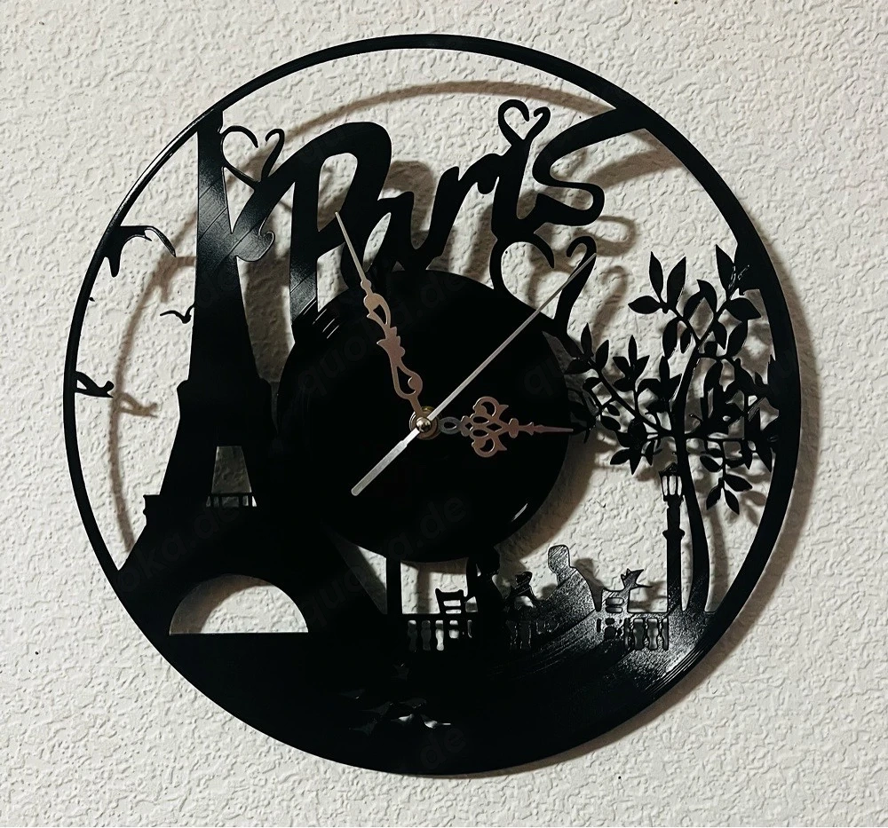 Schallplatten Uhr