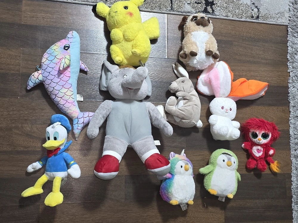 .Ich verkaufe alle meine Kuscheltiere