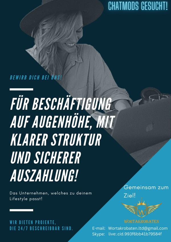 REMOTE Deutschsprachige Chatmoderatoren (M W D) Gesucht! in Berlin