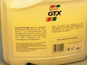 Castrol GTX 15W40 Motoröl 5 Liter Kanister ungeöffnet Bild 2