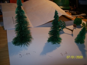 Bäume - Modell, H0 ca 260 Stück Bild 3
