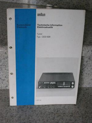 Braun CES 1020 original Manual (Technische Information)