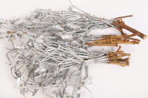 3 Myrtebündel silber-Deko zum Basteln-Brautmyrte