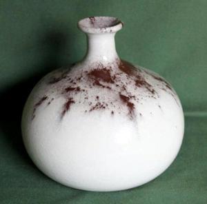 Vase, alt, original, in den typischen Farben der 60er / 70er Jahren Bild 2