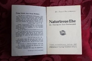 Naturgetreue Ehe von Dr. Josef Petermann von 1947 Bild 3