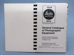 Leica General Catalogue of Photo Equipment Buch Bild 2