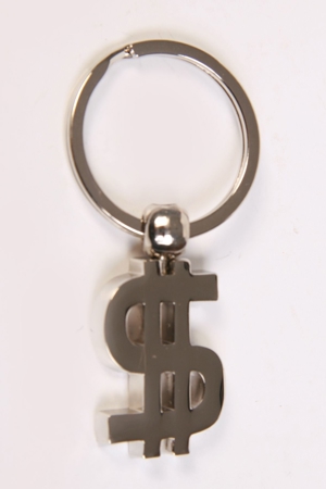 Schlüsselanhänger Dollarzeichen (basic accessoires( silber modern