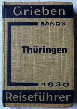 Thüringen 1930 - Band 3 der Grieben Reiseführer Bild 1