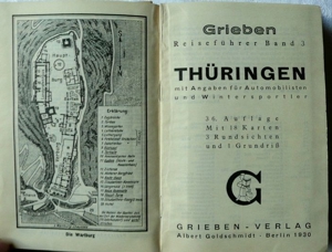 Thüringen 1930 - Band 3 der Grieben Reiseführer Bild 5