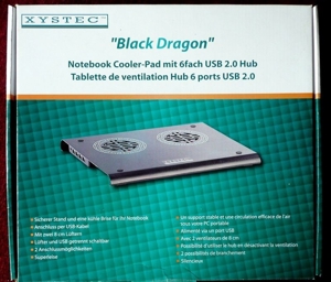 Notebook Cooler pad Xystec " Black Dragon" Bild 1