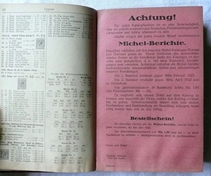 Michel Briefmarken Katalog 1925 - neuer Preis!! Bild 3