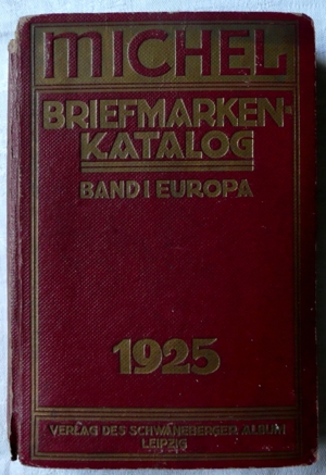 Michel Briefmarken Katalog 1925 - neuer Preis!! Bild 1