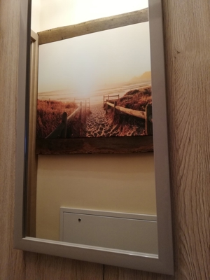 Spiegel für Wandmontage oder zum Einhängen in Schrank- oder Zimmertür, mit Haken, Bild 3