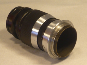 Leica Elmar 4,0/90mm black paint screw mount wie neu Bild 5