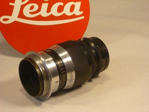 Leica Elmar 4,0/90mm black paint screw mount wie neu Bild 2