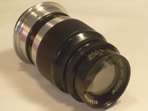 Leica Elmar 4,0/90mm black paint screw mount wie neu Bild 6