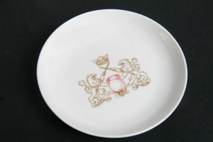 Sammelteller Schale Rosenthal Bavarialöwe weiß Porzellan Ø 11cm