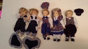 5 Puppen Porzellan Bild 2