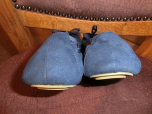 Ballerinas Mädchen /Damen / 37 /NEUwertig/dunkelblau/ Velouroptik Bild 6