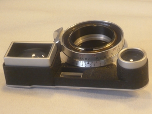 Leica Summicron M2/35 chrom 8-Linser Objektiv Fassung mit Sucherbrille neu Bild 4