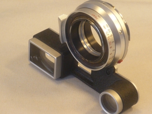 Leica Summicron M2/35 chrom 8-Linser Objektiv Fassung mit Sucherbrille neu Bild 1