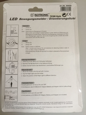 ISOTRONIC LED-Orientierungslicht mit Bewegungssensor Bild 2