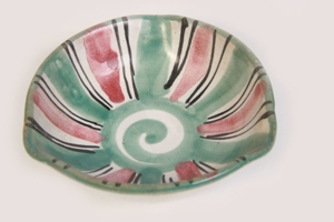 Kleine runde Keramik Ablageschale-Schüssel-Aschenbecher Handarbeit Ø 7 cm