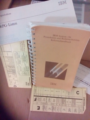 IBM Formulare RPG-Systeme /3,/32,/34,/38 Programm-Generator-System "Rarität" Bild 7