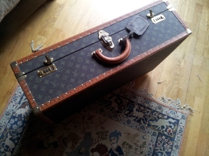 Luxus Reisegepäck Reisekoffer Koffer Hartschale braun beige stabil 4 Rollen 2 x amiiet Zahlenschloß Bild 2