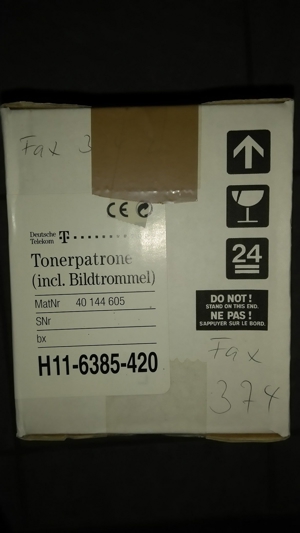 2 Stück Toner Telekom Fax 374L 382L 83  FX3 Cartridge Bild 2