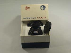 Leica Summilux M1,4/35 mit Stopper neu im Karton mit Gegenlichtblende