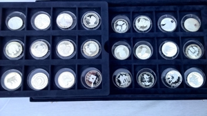 24 Silber-Münzen 50 Jahre Deutschland Bild 1
