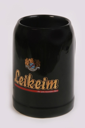 Steinbierkrug Bierseidel Leikeim Altenkunstadt 0,5l schwarz Sammelkrug