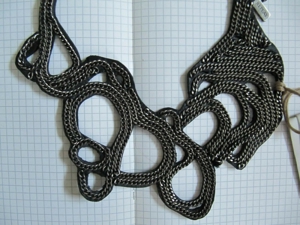 REPLAY, Halskette, Schlangenform, schwarz, Edelstahl Kette, UVP: 69  Bild 1