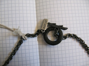 REPLAY, Üppiges Collier Halskette schwarz Metall Geflochten, UVP: 99  Bild 4