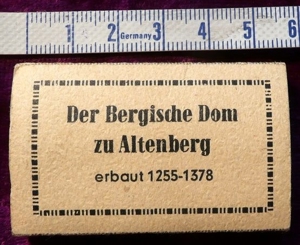 seltenes, altes Leporello der Bergische Dom zu Altenberg in ungewöhnlichem Format Bild 1