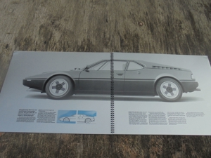 ORGINAL BMW M1 LUXUS PRESTIGE TRANSPARENTCY PROSPEKT Bild 7