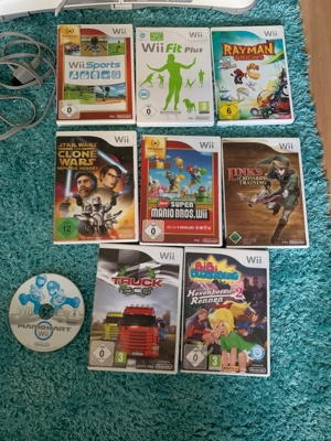 Wii mini mit 9 Spiele Bild 2