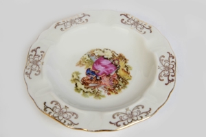 Aschenbecher Porzellan Bavaria Winterling Germany Ø 10,5 50er