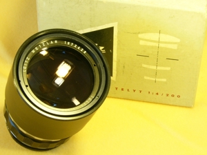 Leica Telyt 1:4/200 Objektiv für Visoflex im Karton neuwertig Bild 3