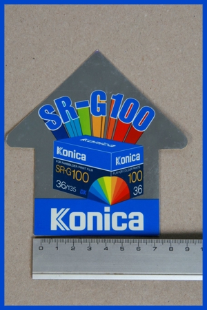 Aufkleber/Sticker Konica SRG100 Sammler 70/80er
