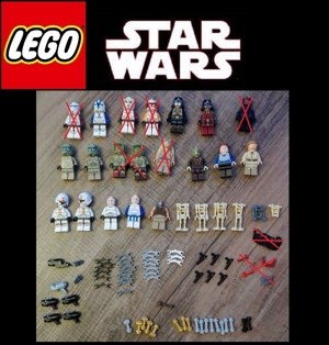 Lego star wars Figuren Teile Konvolut wie NEU