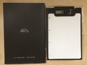 Arco Klemmbrett - Clip Board mit Taschenrechner Bild 1