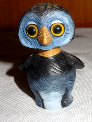 Wundervolle Goebel Alba Rosina Wachtmeister Eule, (Gold) GOE Bild 3