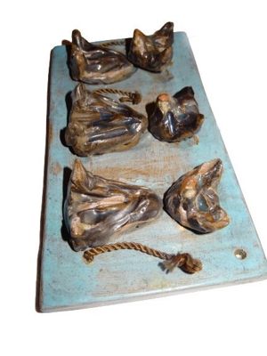 Spektakulär - Dänische Gratia Mäuse Keramik / Zier-Flliese, blau Bild 3