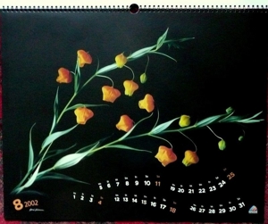 Großer Kunstkalender Blüten 2002 einzigartige, wunderschöne Fotographien von zarten Blüten Bild 5
