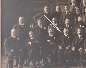 Paul Kleefoot, 2. Bürgermeister in Ludwigshafen, Gruppenfoto 1913 deutscher Genossenschaften in Engl Bild 3
